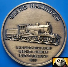 Britain's Steam Age Railway 4-4-0 Class Claud Hamilton Locomotive Medal Coin