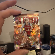 2025 WNBA Select Sonia Citron En Fuego Cracked Ice Prizm Rookie Mystics