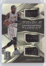 2016-17 Panini Spectra Triple Threat Materials 66/149 Paul Millsap #8 tj0