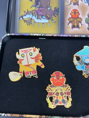 Dota 2 Pin Set #3 Rare Abbadon Juggernaut Storm Ember Earth Code
