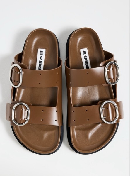Jil Sander Leather Sandals 38