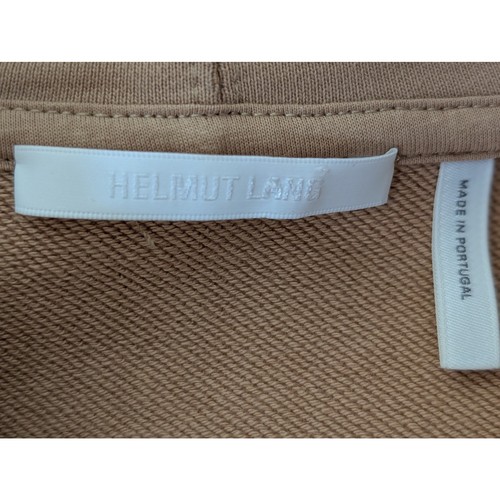 Helmut Lang Paris Sudadera con Capucha Gráfica Para Hombre XL Tostado Pullover Sudadera Ropa de Calle - Imagen 6 de 7