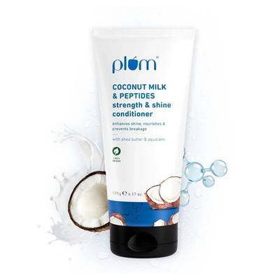 Plum Coconut Milk & Peptides Conditioner für weiches, glänzendes Haar (175 g)