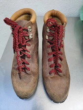 Vasque Vintage Mens Brown Cowhide Leather Hiking Boots 7506 Size 11 1/2 Medium