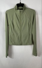 Athleta Women's Salutation Crop Jacket Sage Green Powervita Stretch NWT Sz M/T