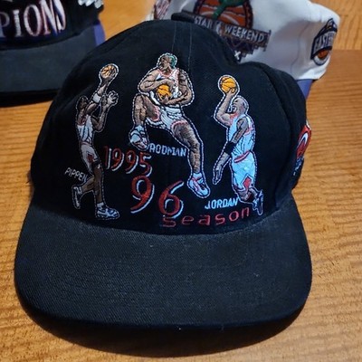 Sports Specialties Chicago Bulls 1995-96 Season NBA Cap Hat Black One Size