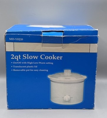 2 Qt Slow Cooker MODEL # MD-YHJ20 Brand New in Original Packaging