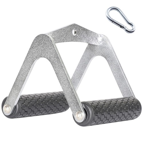 Double D Grip Handle Cable Attachments, Tricep V-Shaped Pull Down Bar, Landmi...