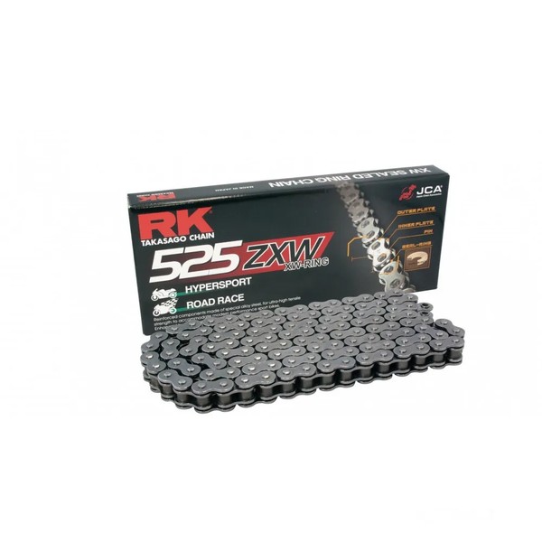 Rk Xw-Ring Kette 525ZXW/110 Kette Offen Mit Nietschloss FüR Aprilia RSV4 1000 R-image