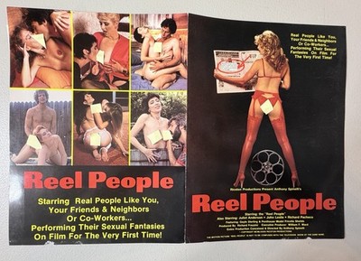 Original Reel People Poster 1980s Anthony Spinelli Adult Film Vintage Theater
