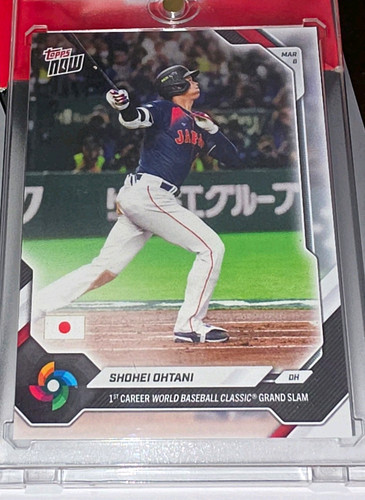 Topps 2026 Topps Now WBC Shohei Ohtani Japan WB4 1st Career WBC Grand Slam