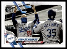 2021 Topps Hands Up! Masks Up! Los Angeles Dodgers #303