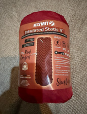 Klymit Insulated Static V Air Pad Single Red 72 x 23 in Sleeping Pad