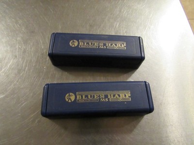 Hohner Blues  Harp Jazz Harmonicas (2 F & C) + 532/20 Bottle of Blues Microphone