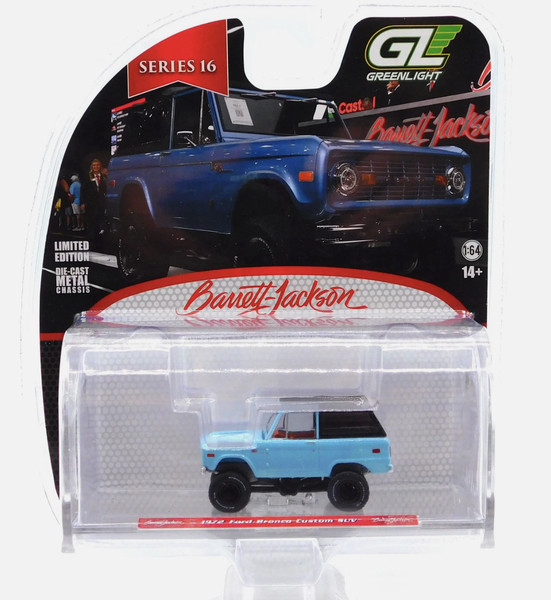 Greenlight Barrett-Jackson Ford Bronco Custom 1972 SUV 1:64 Metall 37330F-image