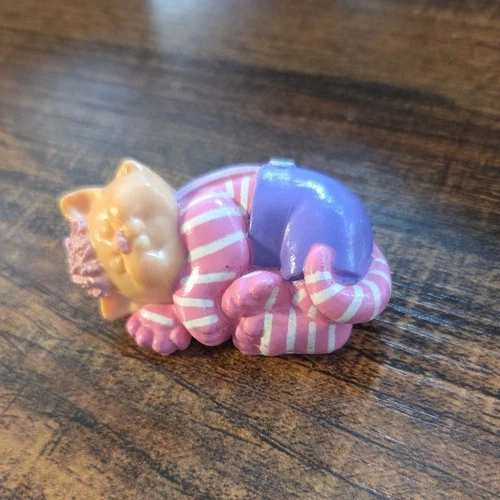 Vintage Cabbage Patch Kids Koosas Pet PVC Figure Rare - Sleeping Kitty PEP 1985