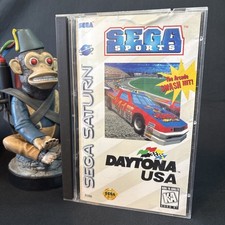 Daytona USA (Sega Saturn, 1995) CIB w/ Manual Case Damage 