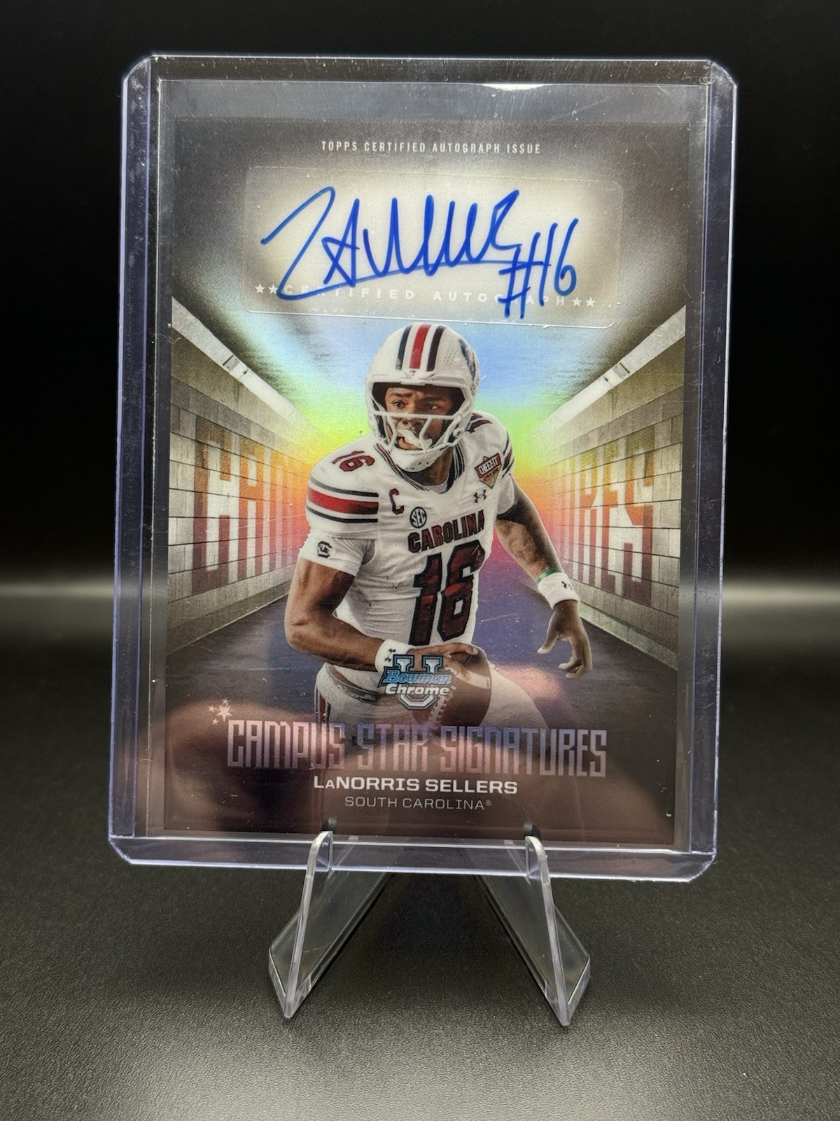 LaNorris Sellers 2025 Bowman University Chrome #CSS-LS Campus Star Auto