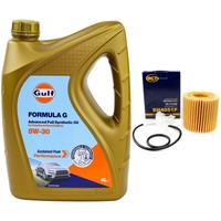 MotoröL Set Gulf Formula G 5W-30 4 Liter + ÖLfilter FüR Daihatsu Subaru 1.0 1.3