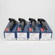 4PCS 90919-02244 673-1307 DENSO Ignition Coils For 2001-2008 Toyota Rav4 2.4L L4
