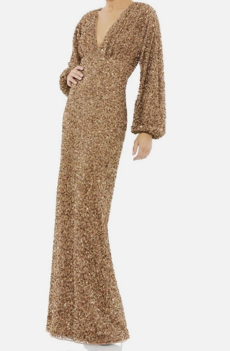 Long Sleeve Dresses Gold Maxi Dresses for sale | eBay