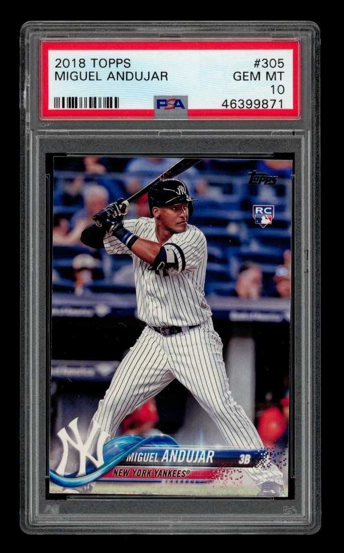 2018 Topps: #305 Miguel Andujar PSA 10 GEM MINT