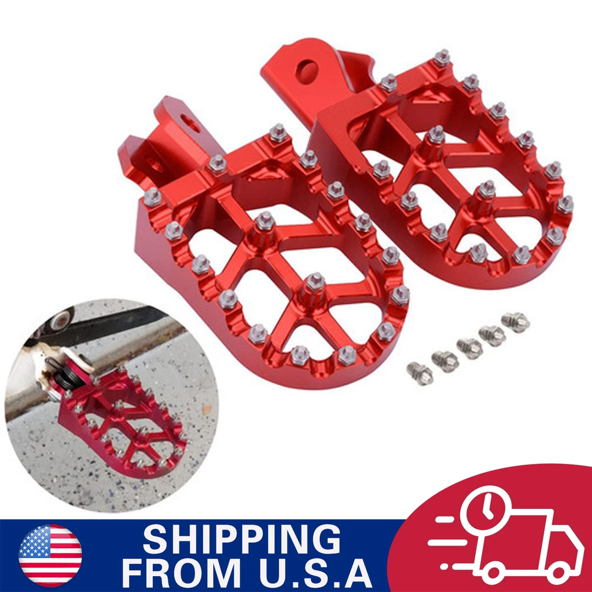 Pedane per moto da cross, pedane CNC per Sur Ron Light Bee S/X Segway X260 X160 CRF150F 2003-2019 CRF230F 2003-2019 Pit Bike viola