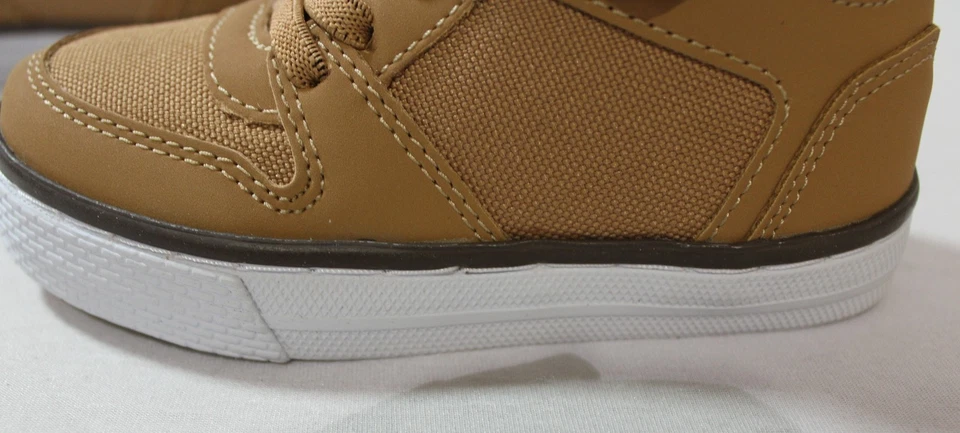 Zapatillas altas con puño en contraste The Children's Place para niños pequeños AC2 tostadas EE. UU.:7  Foto 2 de 4