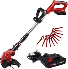 20V 12'' Cordless String Trimmer, Grass Trimmer&Edger with 8 Replacement Spoo...