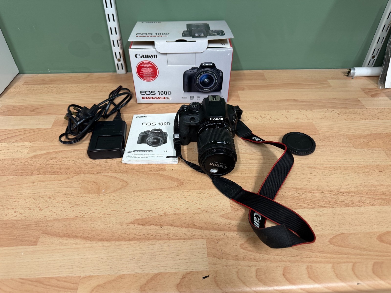 Canon EOS 100D 18.0 MP Digital SLR Camera - Black (Kit with EF-S 18-55mm IS STM
