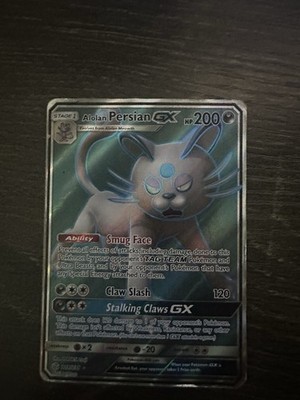 alolan persian gx pokemon card Pokemon TCG Alolan Persian GX Cosmic Eclipse 219/236 (NM)