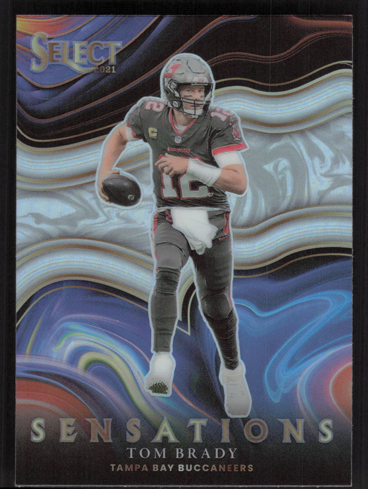 2021 Panini Select #SEN-5 Tom Brady Sensations Prizm SILVER