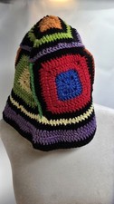 crochet granny square bucket hat