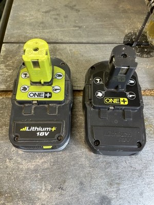 2x Original Ryobi 18V ONE+ 1,3Ah und 1,5Ah Akkus defekt