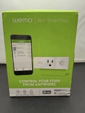 Wemo Wi-fi Mini Smart Plug White Alexia Google Control Via Smartphone App New