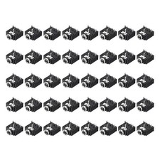 40Pcs, 5 Pins Female 3.5mm Stereo TRS Jacks Plug Socket