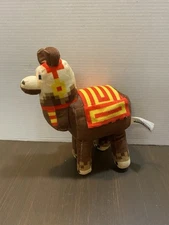 Minecraft Llama Plush Mojang Microsoft Brown Yellow Plush 8" Stuffed Animal Toy