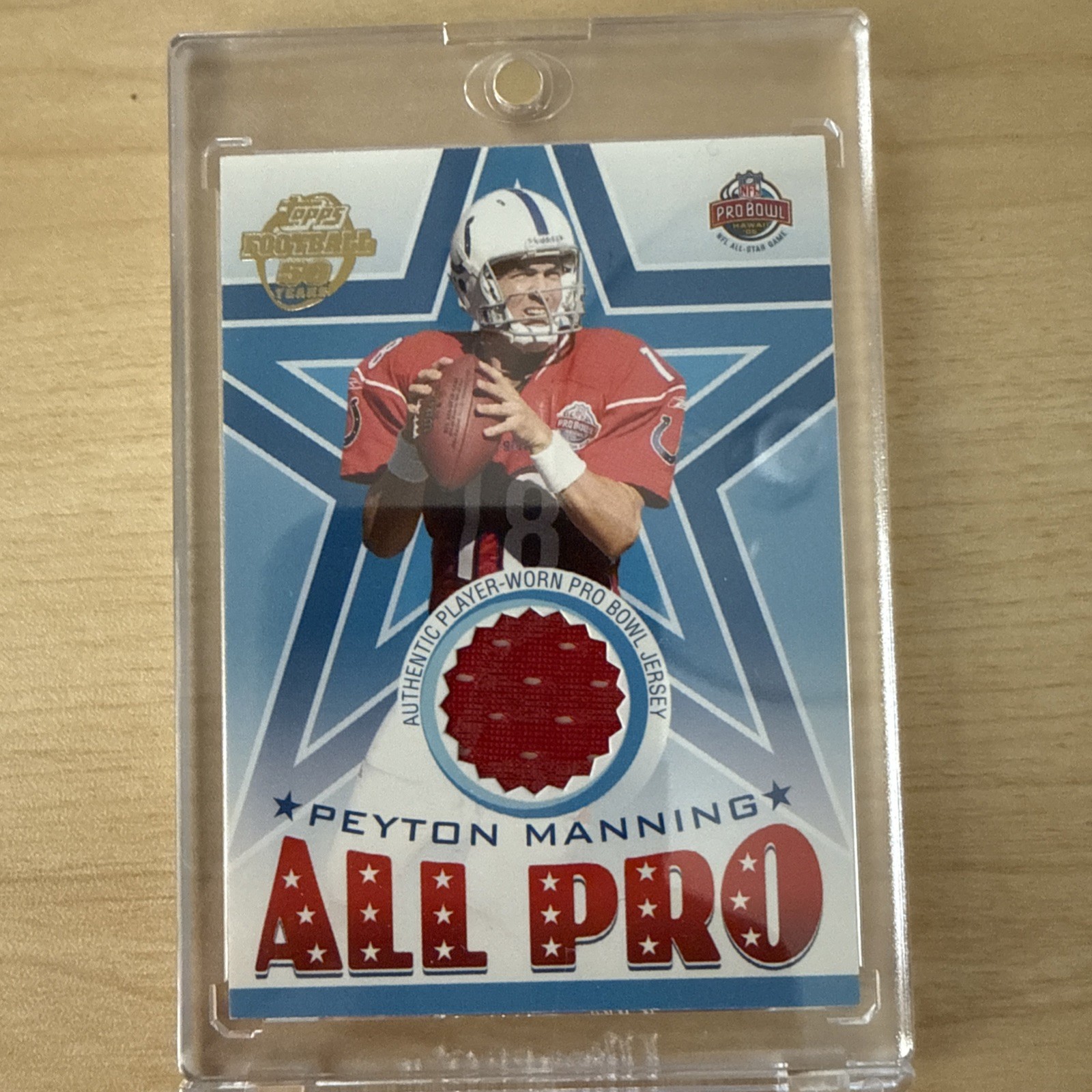 2005 Topps Football Pro Bowl Jerseys #AP-PM Peyton Manning