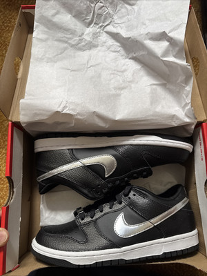 Nike Dunk Low 75th Anniversary GS 7Y Spurs Black DC9560-001  Authentic ds sb