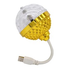 Portable USB Powered Multicolor Disco Light 360 Degree Rotation Party Decor