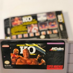 Lote de 4 Juegos Nintendo SNES NES Double Dribble WOF MLB George Foreman - PROBADOS 