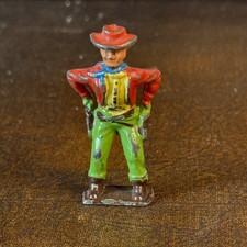 Vintage Britains or Timpo Cowboy Pulling 2 Guns (I will Combine Postage)