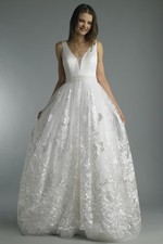 Sleeveless evening gown