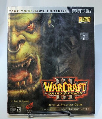 Warcraft III Reign Of Chaos Strategy Guide Hint Book Brady Games EB Exclusive