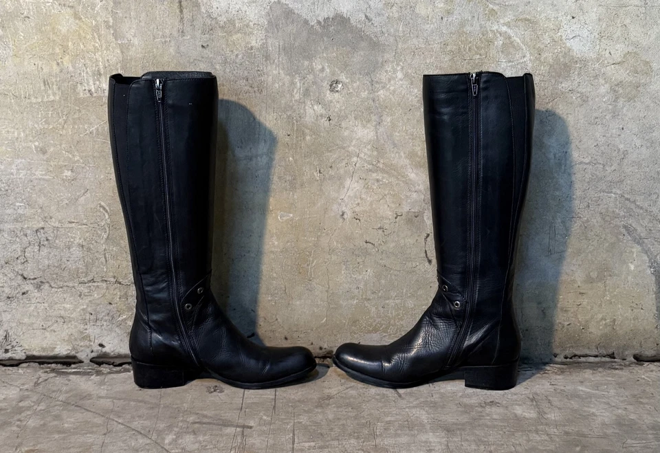 Women’s Sesto Meucci Black High Leather Boots w/ Original Box - Great Condition! - Image 4 of 4