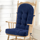 Rocking Chair Cushion - Chenille Fabric, High-Density Sponge, Durable Comfort No