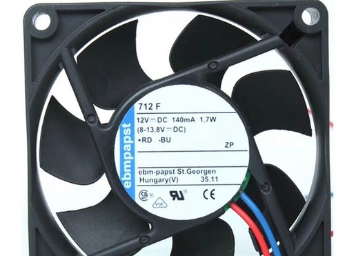 Ebmpaps Axial flow Fan 714F 24VDC 1.5W 64mA 70x70x15MM 2-wires Case cooling fan - 第 1/4 張圖片