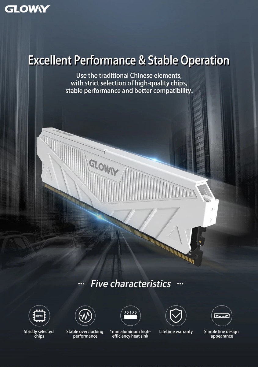 Gloway memoria ram ddr4 8gb 16gb 3200mhz 3600mhz Desktop memoria