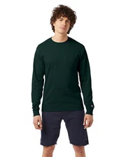 Champion Adult Long Sleeve Stylish T Shirt Casual Plain T-Shirt - CC8C