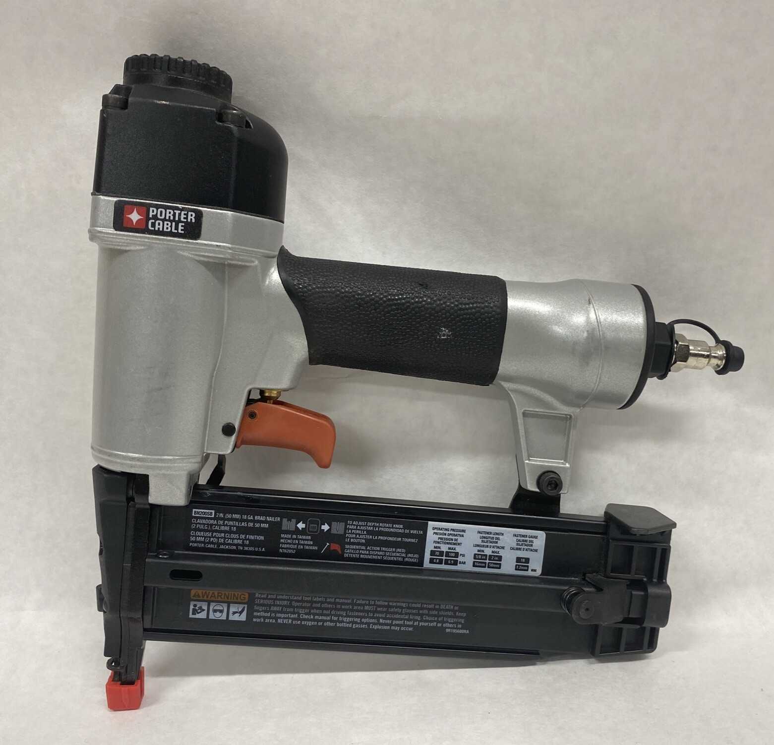PorterCable 18Gauge Pneumatic Brad Nailer BN200SB eBay